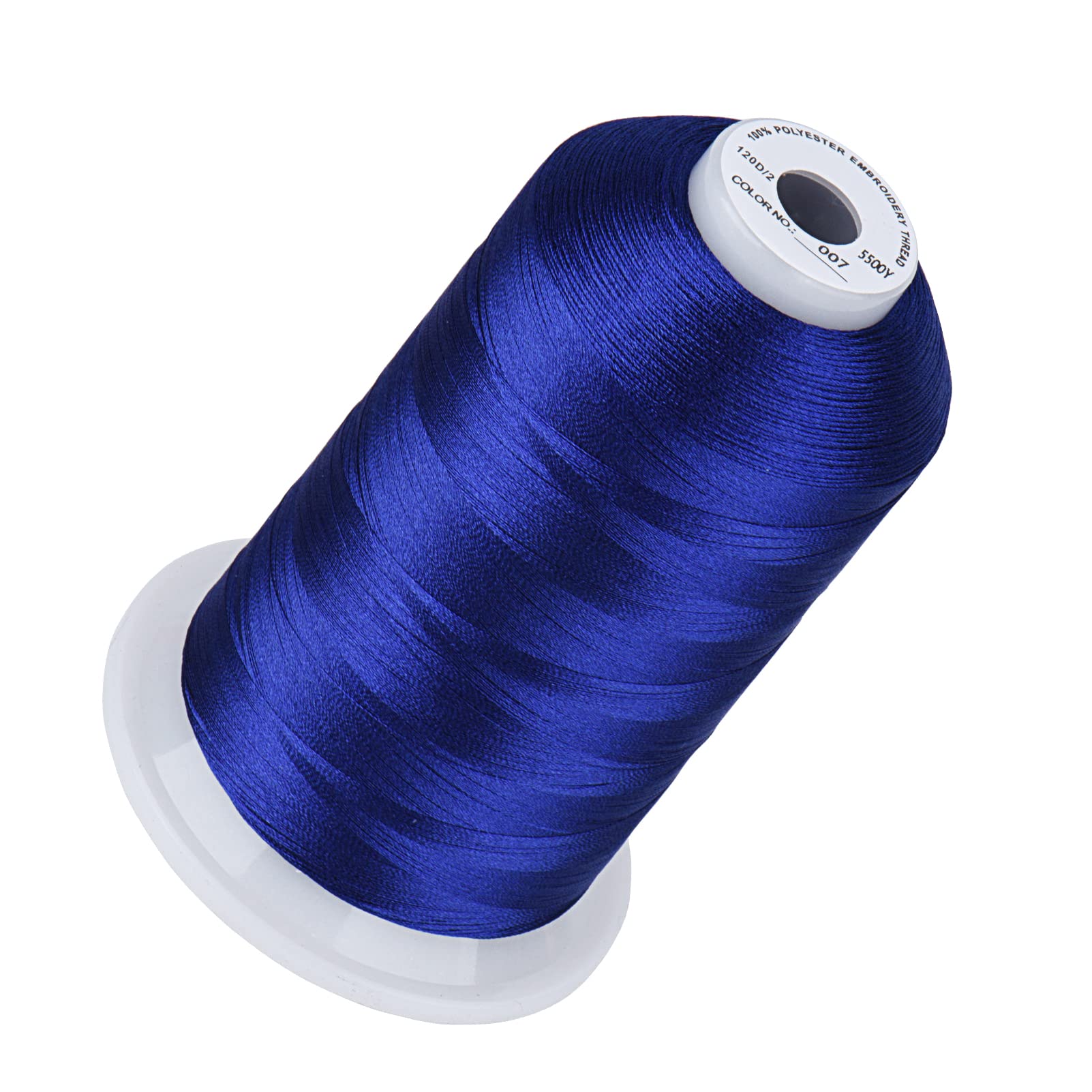 Simthread Embroidery Machine Thread 5000M 40WT Polyester, Prussian Blue 007