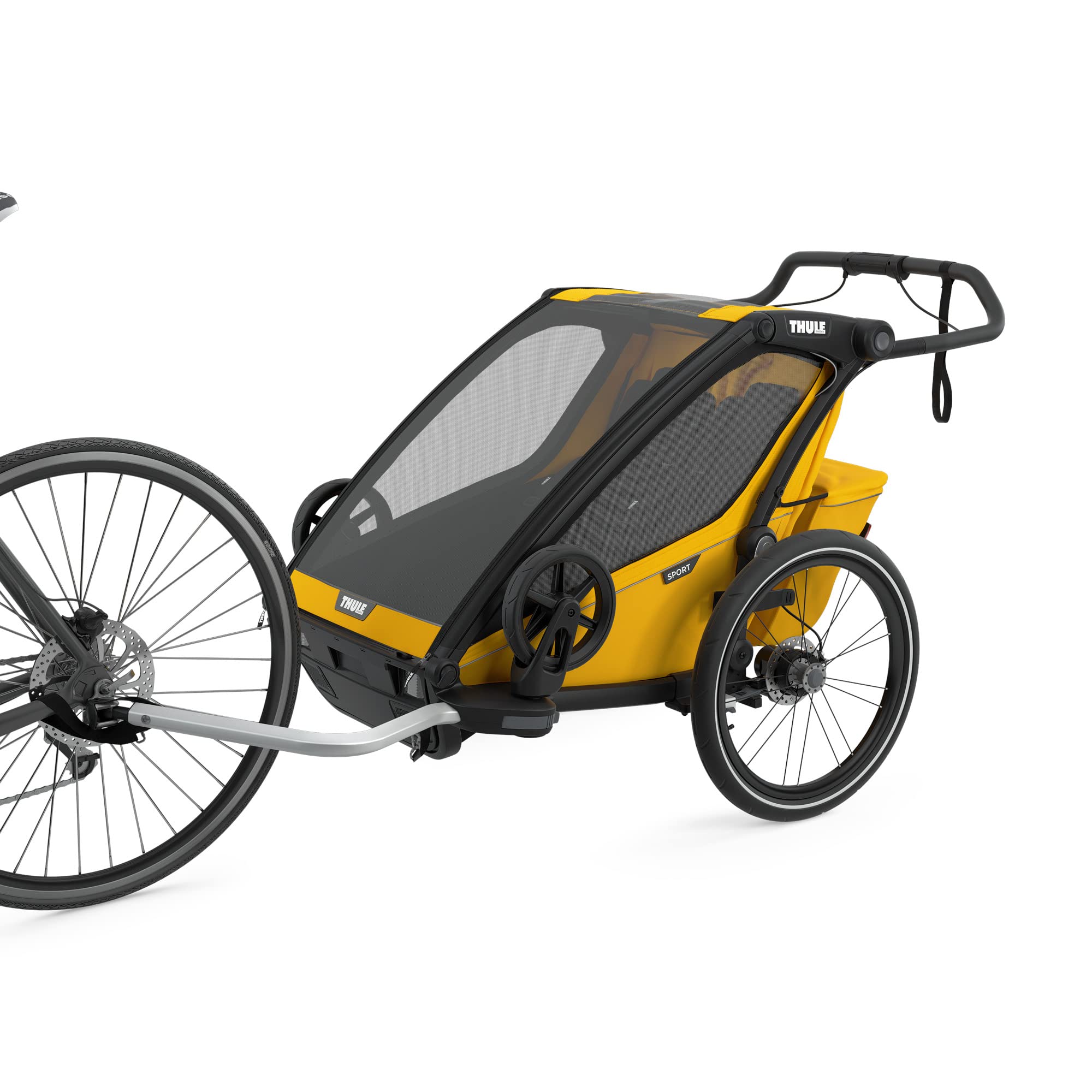 Thule Chariot Sport 1 Multisport Fahrradanhänger - Amarillo - Remolque de bicicleta para padres activos con niños de 1-5 años - Unisex