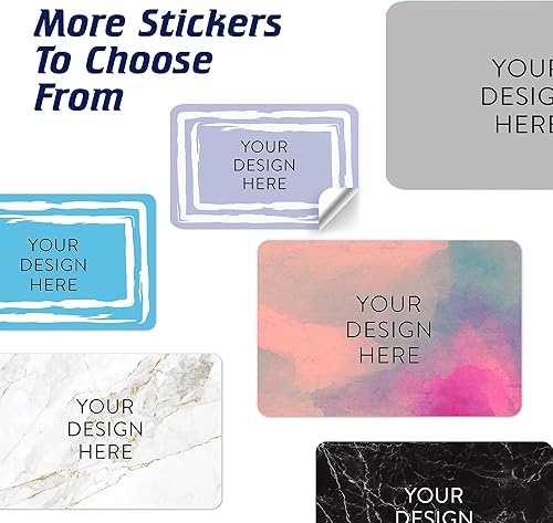 Vista 720 de DayStar Custom Signs & Design - 100 adhesivos de vinilo personalizables, con texto, imagen, diseño y logotipo; adhesivos para logotipo de embalaje