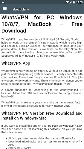 WhatsVPN for PC Windows 10/8/7, MacBook