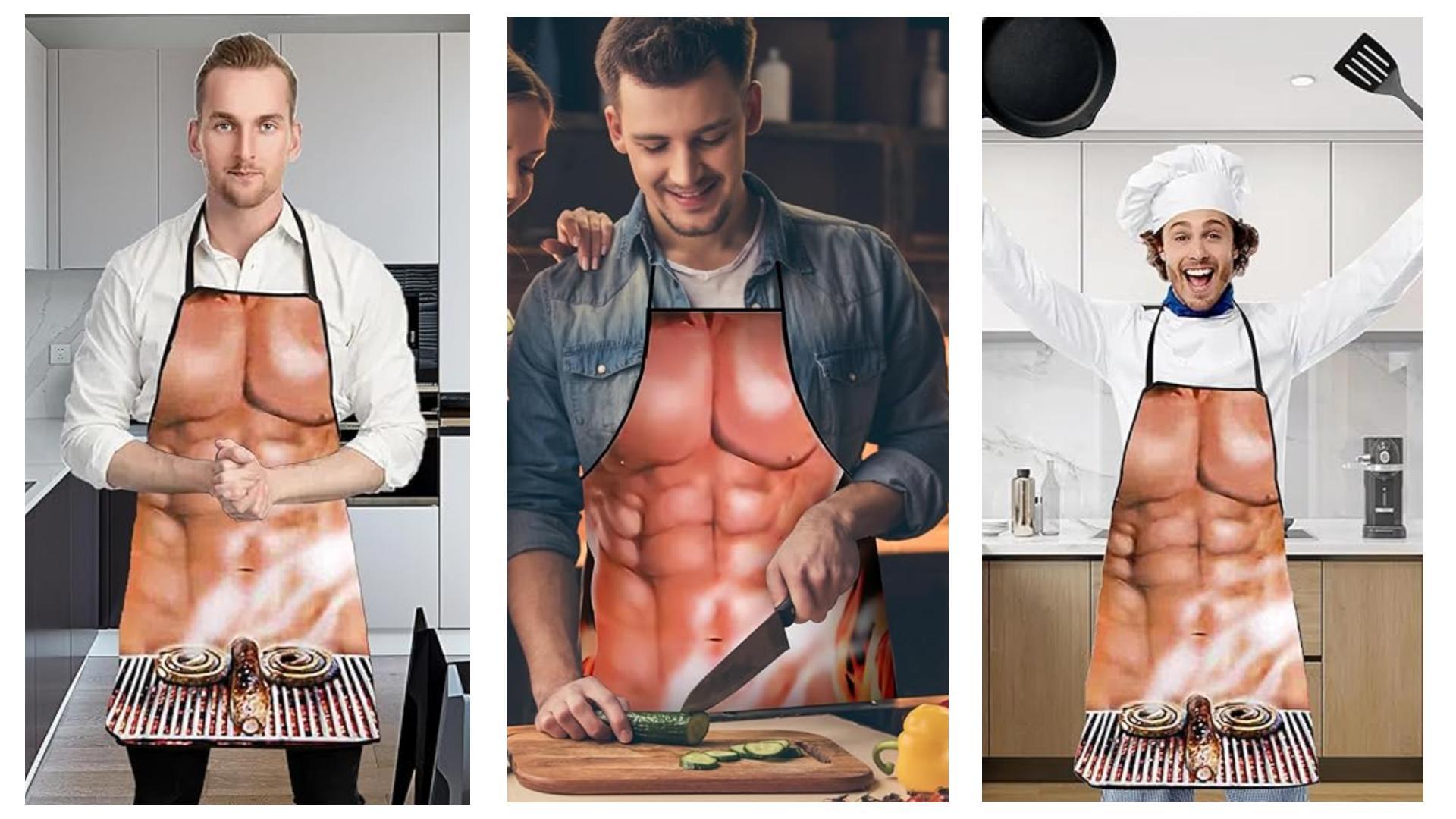 Grembiule Sexy Da Cucina In Pizzo - Divertente E Originale | Regalo Spiritoso Per Appassionati Di BBQ E Cucina - Foto 9