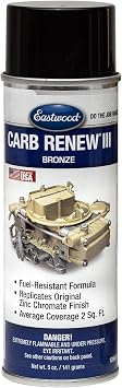 Eastwood High Fuel Heat Resistance Carburetor Renew Bronze Aerosol Spray Paint 5 Ounces
