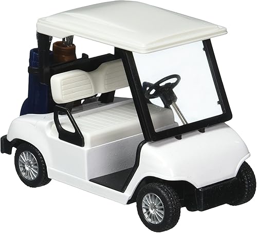 Miniatura 6 de KinsFun - Carrito de golf de 4½ pulgadas modelo de metal fundido a presión juguete de acción (verde)
