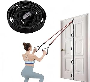 Loop Door Anchor Strap for Resistance Bands Exercises, Multi Point Anchor Gym Attachment, Heavy Duty Door Band Resistance Workout Equipment for Home Fitness Training Physical