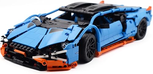 Miniatura 2 de ShupBear Speed Champions - Juego de coche deportivo azul 919 para adultos modelo coleccionable bloques de construcción 1261 unidades