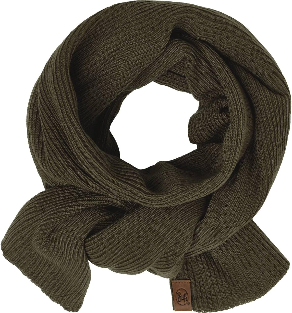 Buff Unisex Knitted Neckwarmer Scarf - Bark