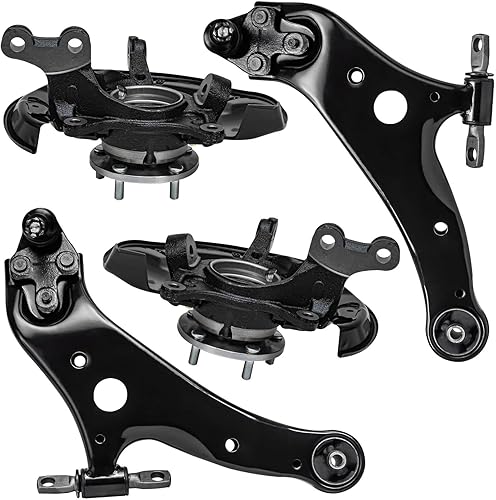 Miniatura 115 de Detroit Axle - Kit de 4 brazos de control delanteros para Chrysler 300 Dodge Challenger Charger Magnum, 2 brazos de control delantero inferiores con