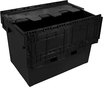 Tayg - Eurobox with lid for Warehouse and transport 60x40x44 cm Black