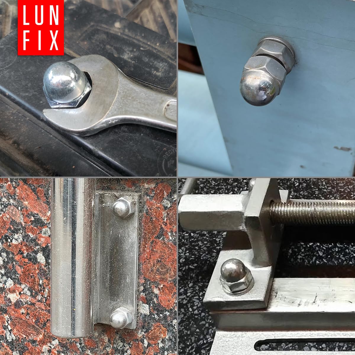 M5-5 kg (approx. 2280 pieces) DIN 1587 Hexagonal High Shape Galvanised Steel Cover Nuts for Threaded Bolts Cap Nuts for Threaded Rods