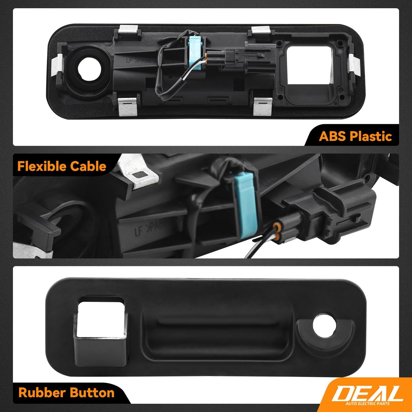 DEAL AUTO ELECTRIC PARTS Rear Trunk Handle Release Switch Button, Compatible with 2015-2017 Hyundai Sonata, Replaces# 81260-C1010, Black