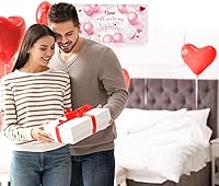 Vista 168 de Cartel de fondo personalizado para el día de San Valentín, decoración de San Valentín, letrero de vinilo con texto en inglés "Be My Valentine