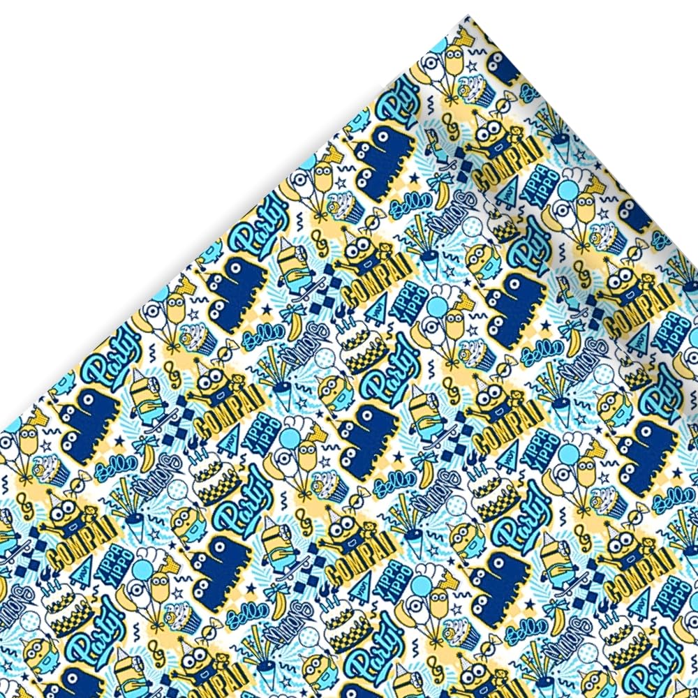 Papier cadeau Minions 2 pour emballer facilement de grands jouets d'enfants