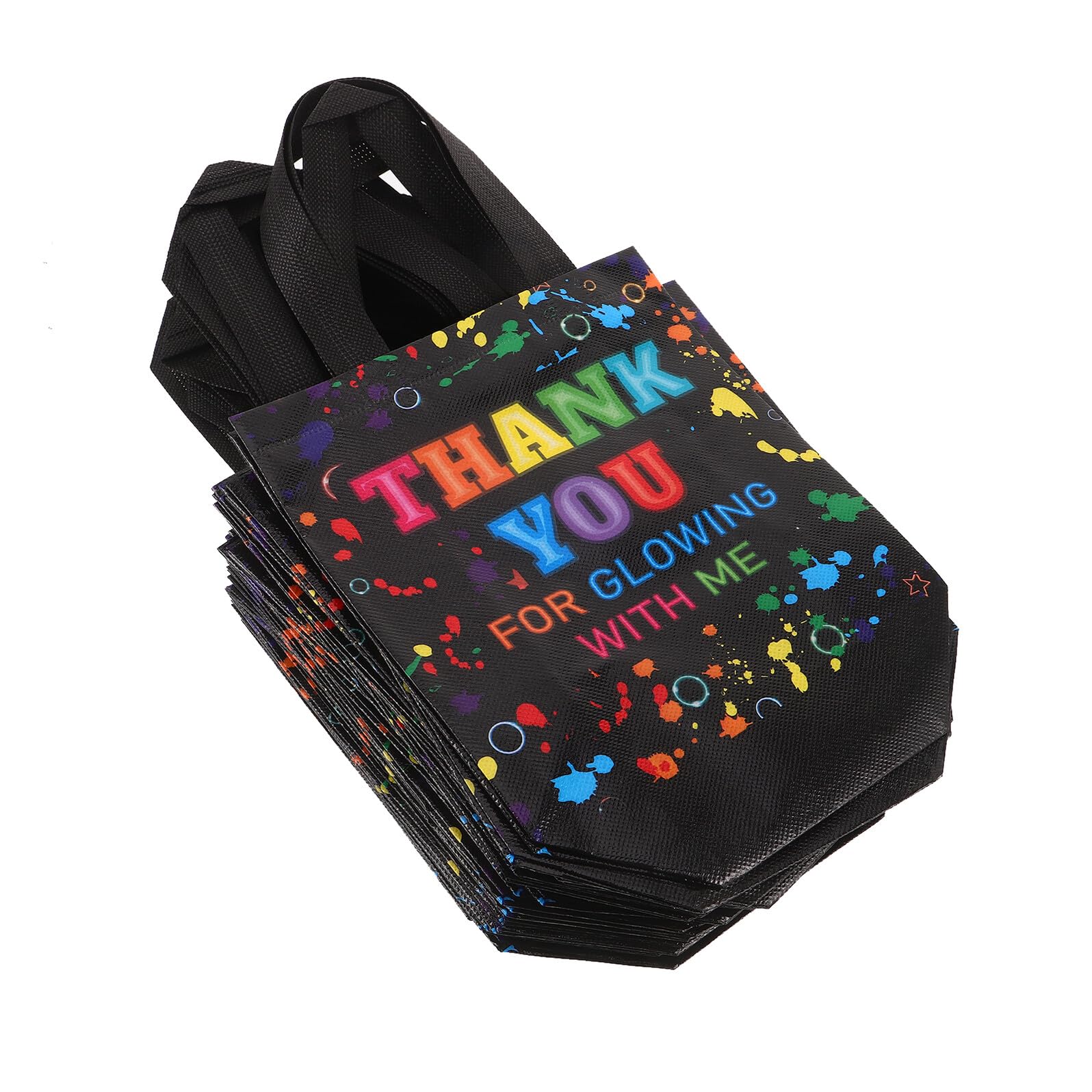 GARIOUANS 30 Piezas Bolsas de Obsequio No Tejidas para Fiestas de Cumpleaños con Asas, 30 Unidades, Diseño con Dibujos Animados, Reutilizables y Resistentes para Dulces y Recuerdos en