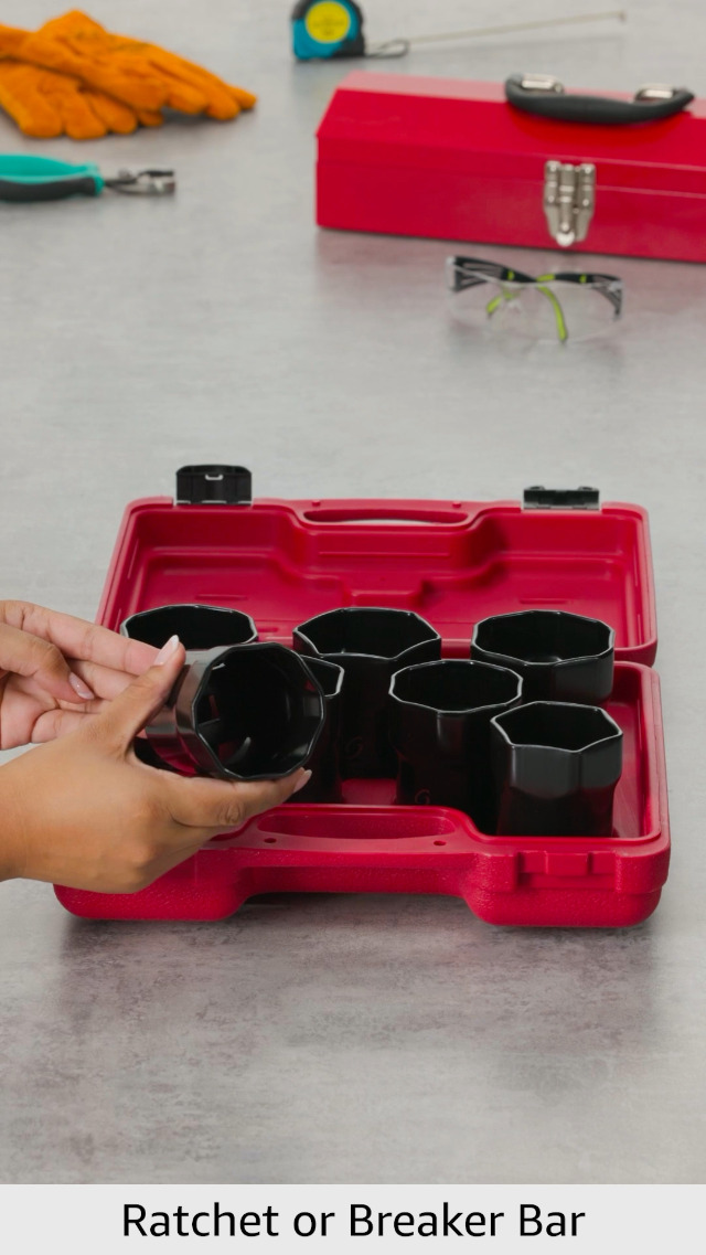 Sunex 2847 1 / 2インチドライブホイールベアリングロックナットセット、7ピース＿並行輸入品 : SUNEX TOOLS 2847 1&frasl;2 英吋(約1.2 公分)驅動輪軸承鎖緊