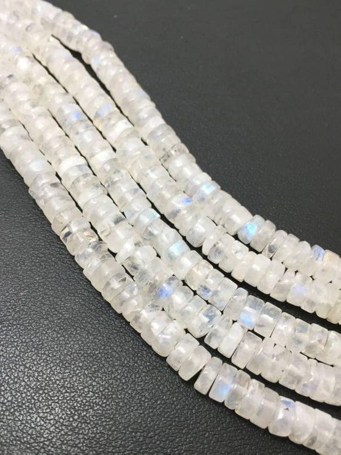 Perles pierre de lune naturelle de calibrage régulier pour éviter les défauts de création