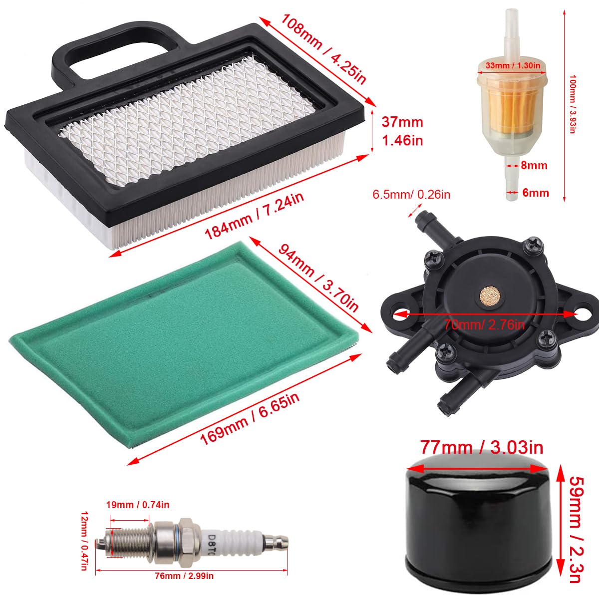 ZAMDOE 791230 Carburatore per Briggs And Stratton 407777 405777 406777 40F777 40H777 40G777 Motore bicilindrico a V da 20-25 CV 699709 499804 MIA10632 LA150 LA145 LA130 L120 Tosaerba Trattorino