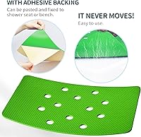 Vista 2 de Cojín suave para asiento de ducha, tapete para silla de baño de 14 x 10 pulgadas, almohadilla de espuma antideslizante para silla de ducha, tapete