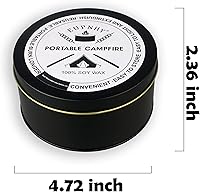 Vista 2 de Hoguera portátil Chimenea portátil Fabricante de smores Ligero y portátil 3-5 horas de tiempo de combustión Conveniente - Sin madera - Sin
