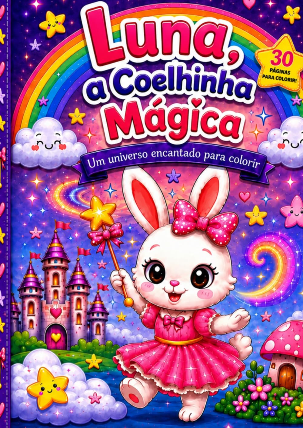 Luna, a Coelhinha Mágica: Livro Infantil de Colorir | 2ª Edição
