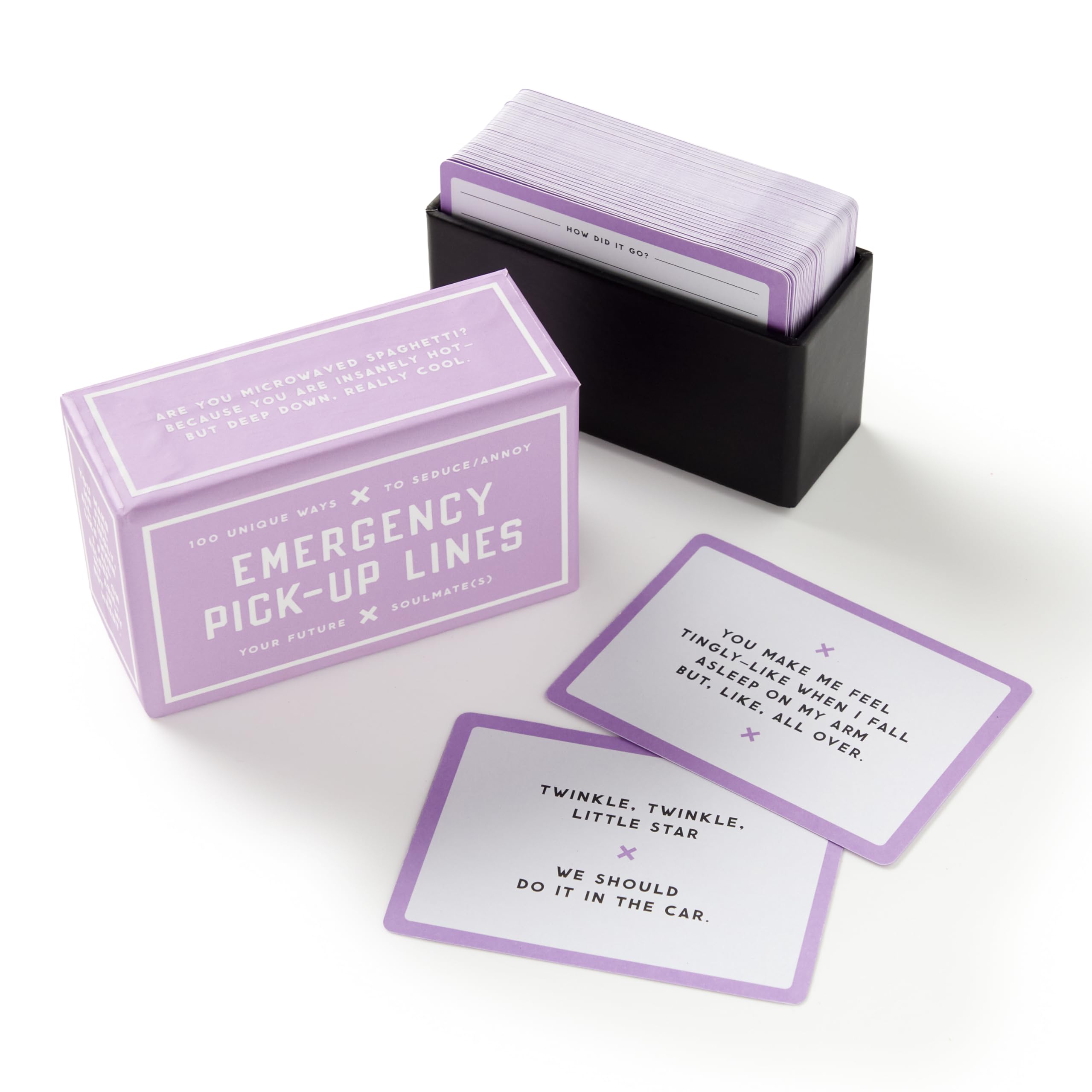 Brass Monkey Emergency Pick Up Lines - Pick Up Lines Card Deck Of 100 Double Sided Unique Romantic Flirting Jokes - Image 2