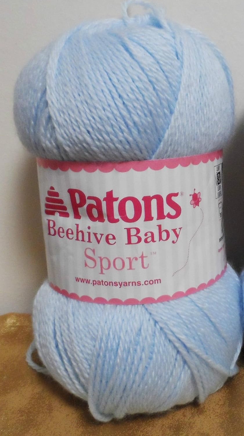 Patons BEEHIVE BABY SPORT BLUE Acrylic Nylon Blend