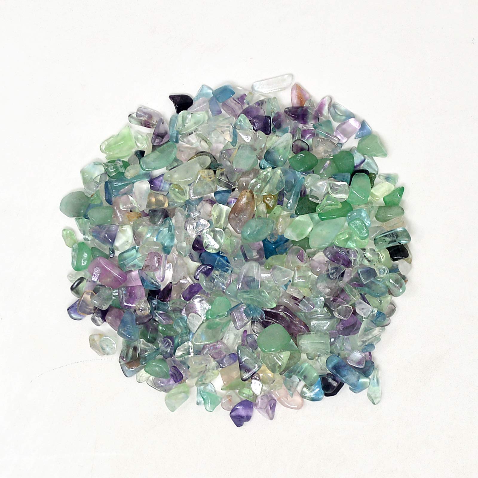 Healing Stone Chakra Set 4096C Fluorite Crystal Tuning Fork Set to Purify The Chakra Meditation Ornament Set W4315 - Fluorite