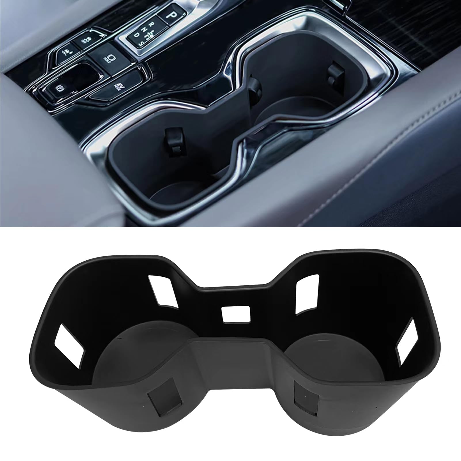 Sucxyor Compatible with 2023 2024 Lexus RX Cup Holder Insert,2023 2024 RX 350 350h 550h 450h+ Center Console Cup Holders for 2023 2024 RX Accessories(TPE Material)