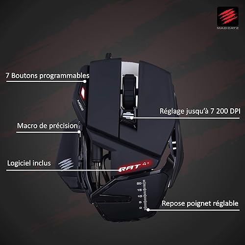 MAD CATZ RAT 4+ Gaming Mouse Black - 2