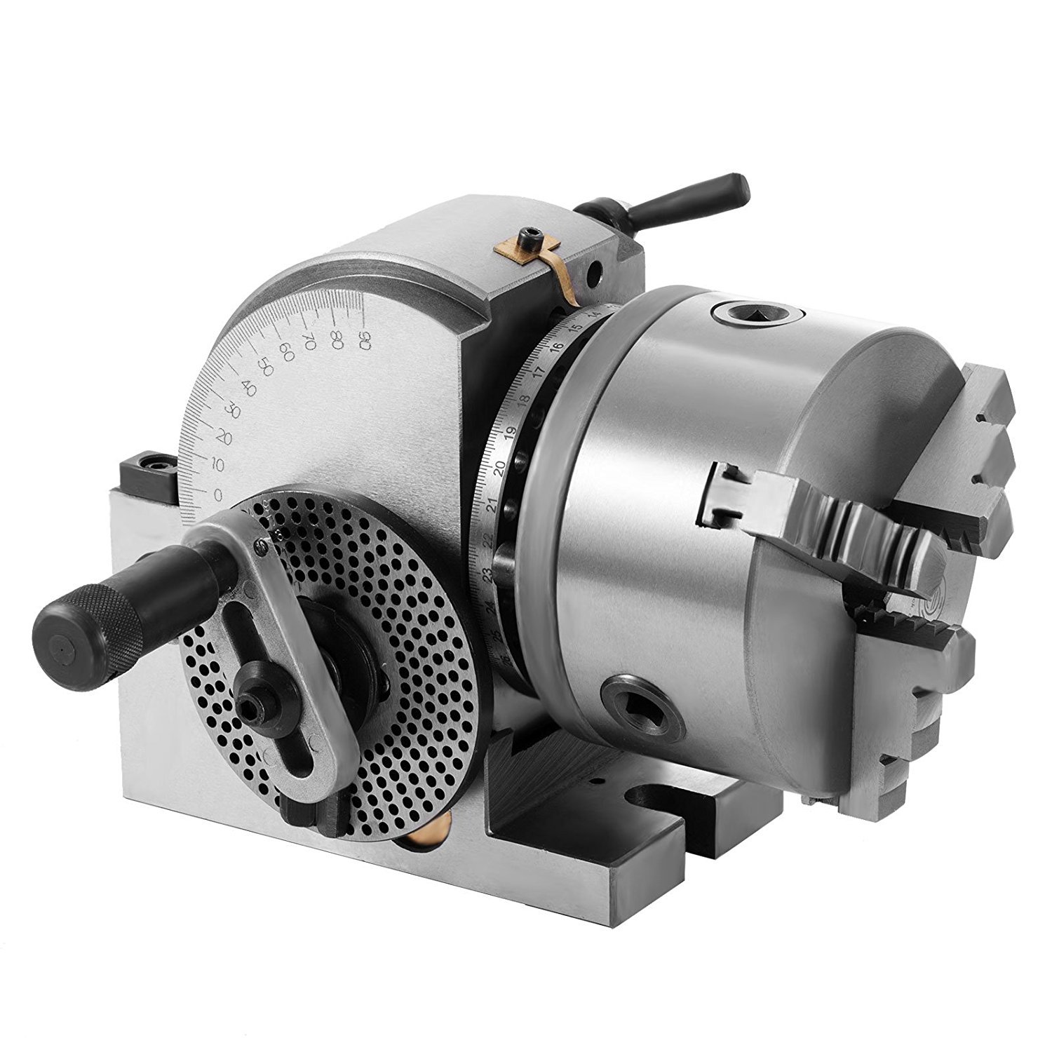 FORAVER 5 Inch Dividing Head Set 3Jaw Chuck BS0 Precision Semi