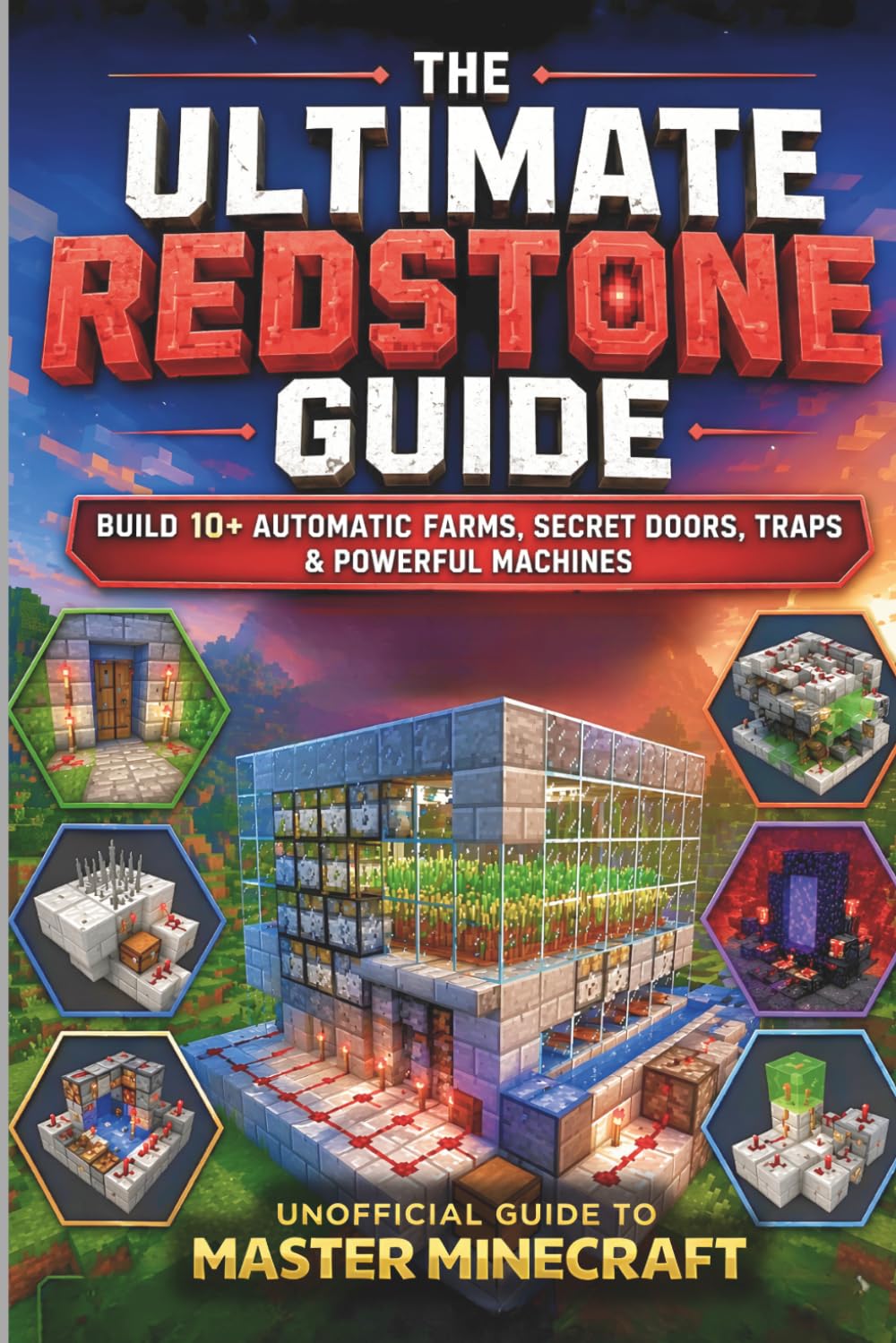 The Unofficial Minecraft Redstone Guide: Build 10+ Automatic Farms, Secret Doors, Traps & Powerful Machines — Step-by-Step Projects from Beginner to Pro (Ultimate Unofficial Minecraft Guide Series)