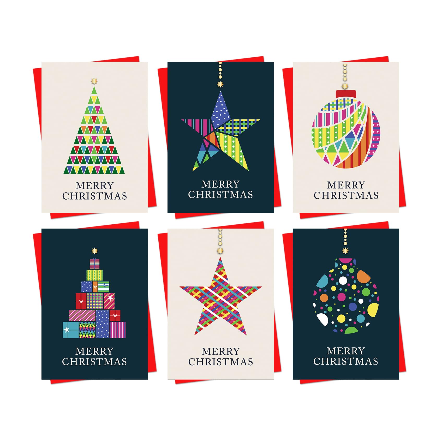 Biglietti di Natale di beneficenza in scatola | Confezione da 30 biglietti di Natale Multipack | 6 disegni unici di Natale con cani festivi saluti per amici e familiari 2024