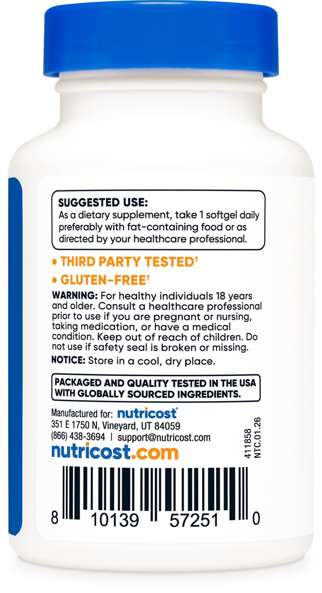 Amazon | Nutricost アスタキサンチン 12mg 30ソフトカプセル