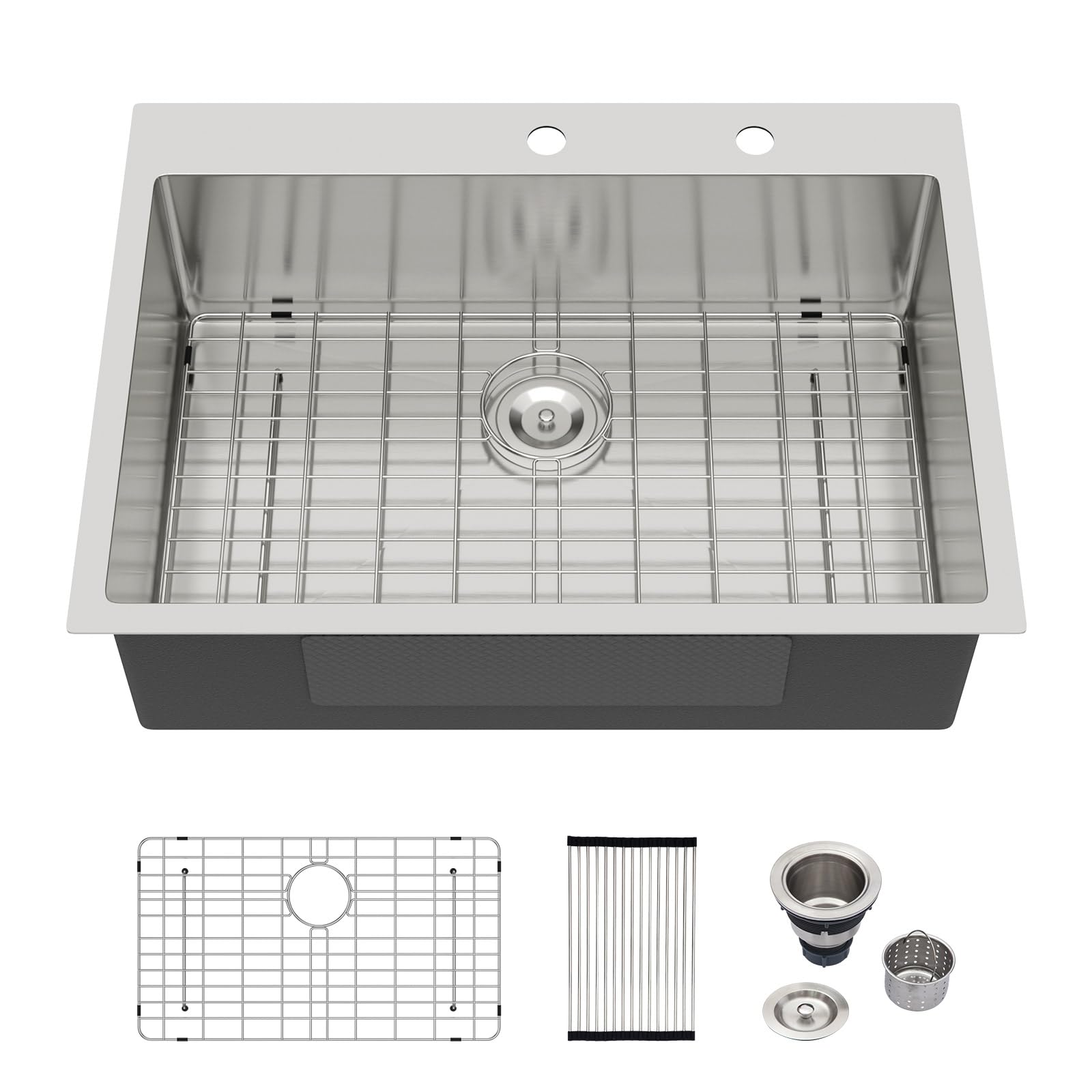 Logmey 30 Inch Drop In Kitchen Sink