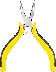 EDA Alicate Para Eletrônica Com Mola Tipo Bico Meia Cana Eda