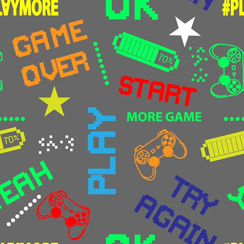 Papel De Parede Adesivo Game Gamer Controle Video Quarto 5m