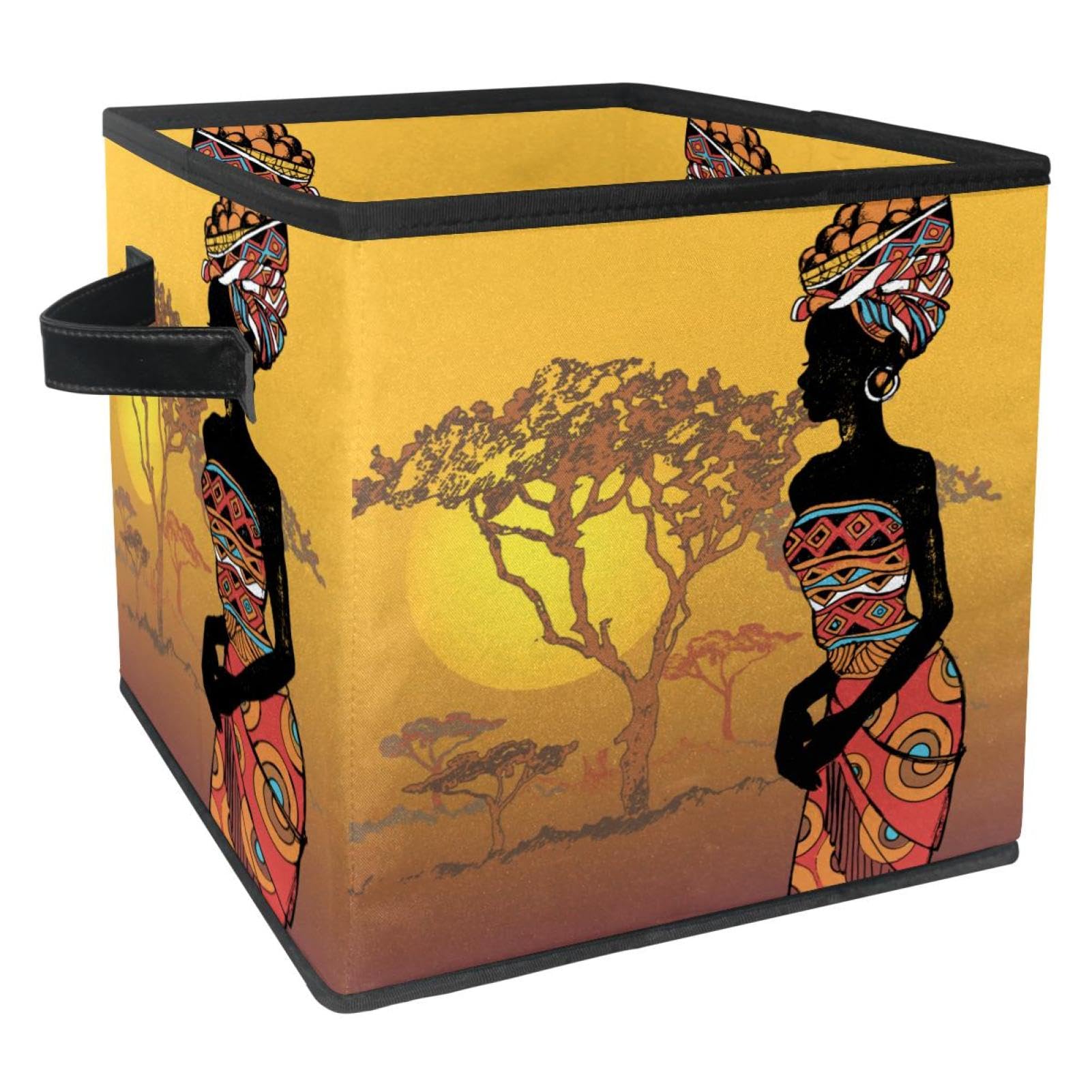 Organiseur en tissu pour chambre et placard motif africain