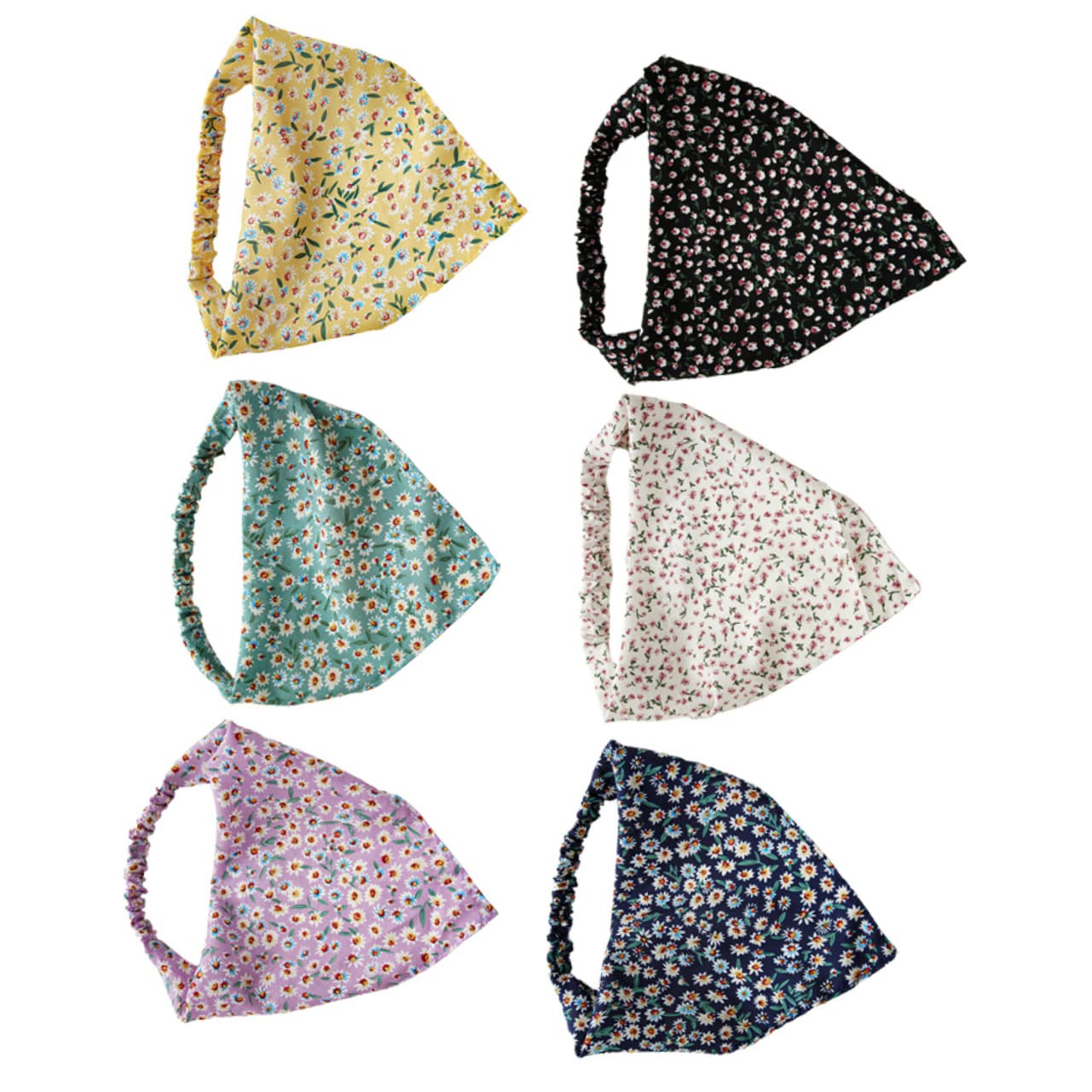 FRCOLOR 30pezzi Fasce Per Con Stampa Floreale Accessori Estivi Per Donne Adatti Per Festival e Attività All Aperto Elegante e Leggero Di Bandane Per Ragazze