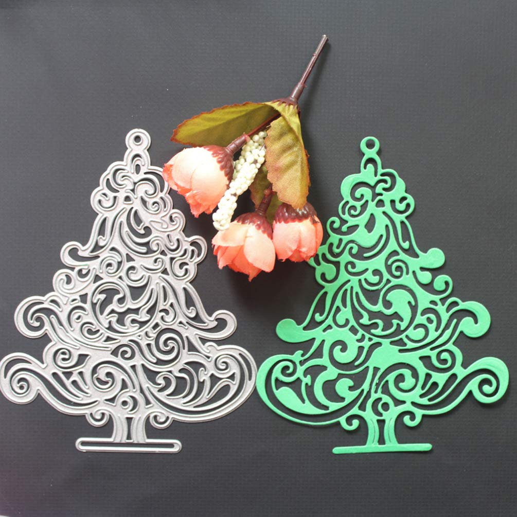 MILISTEN Christmas Cutting Dies Holiday Card Making Metal Stencil Xmas Tree Cutting Stencil Template Molds for DIY Crafts Supplies - Image 4
