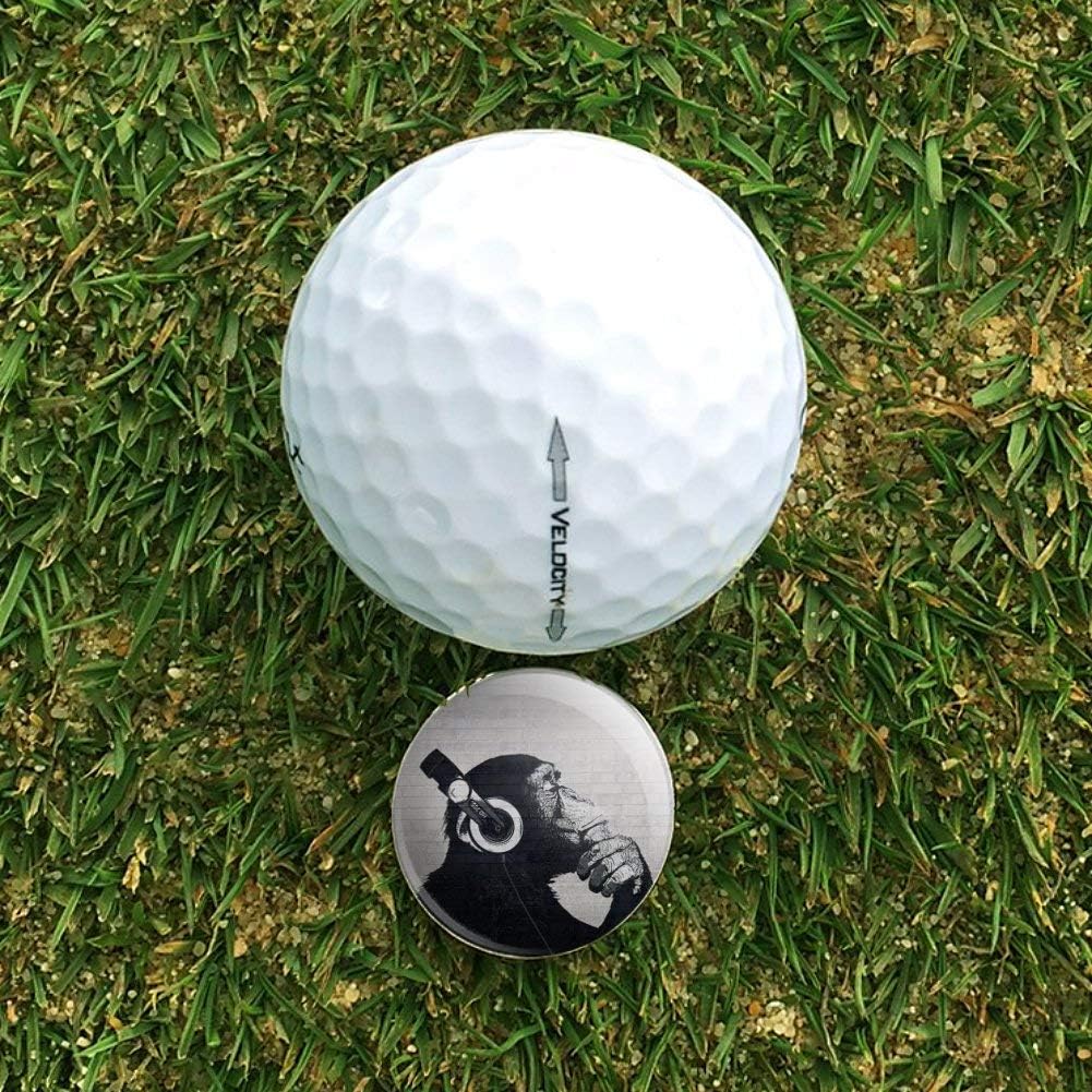 review GRAPHICS & MORE Headphone Chimp Monkey Wall Golf Divot Repair Tool and Ball Marker