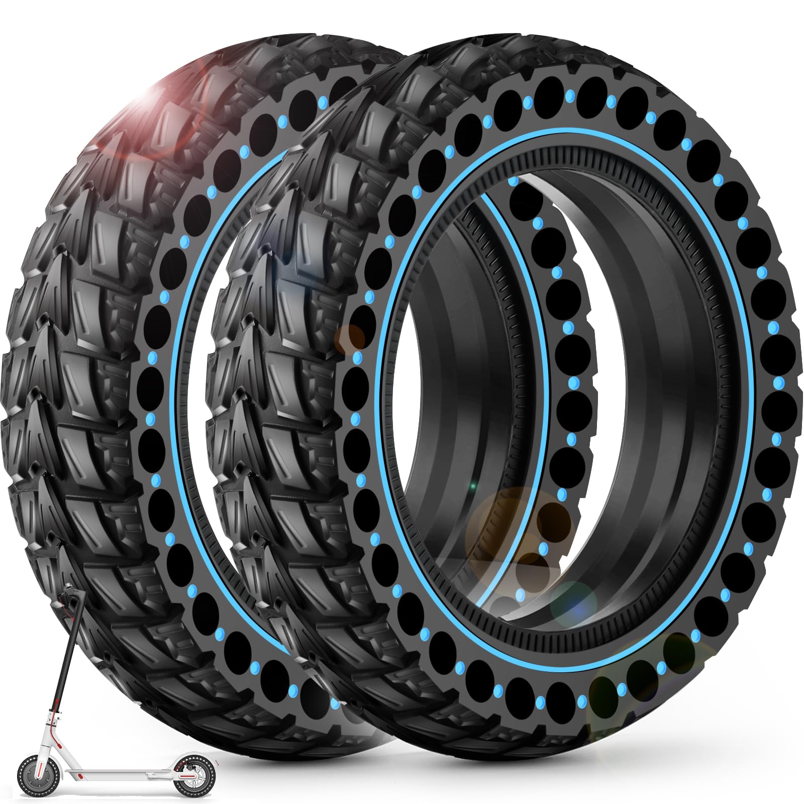 Allwetter Roller Reifen Set 130/60-13 – Vorne & Hinten, Für Aprilia SR50, Peugeot