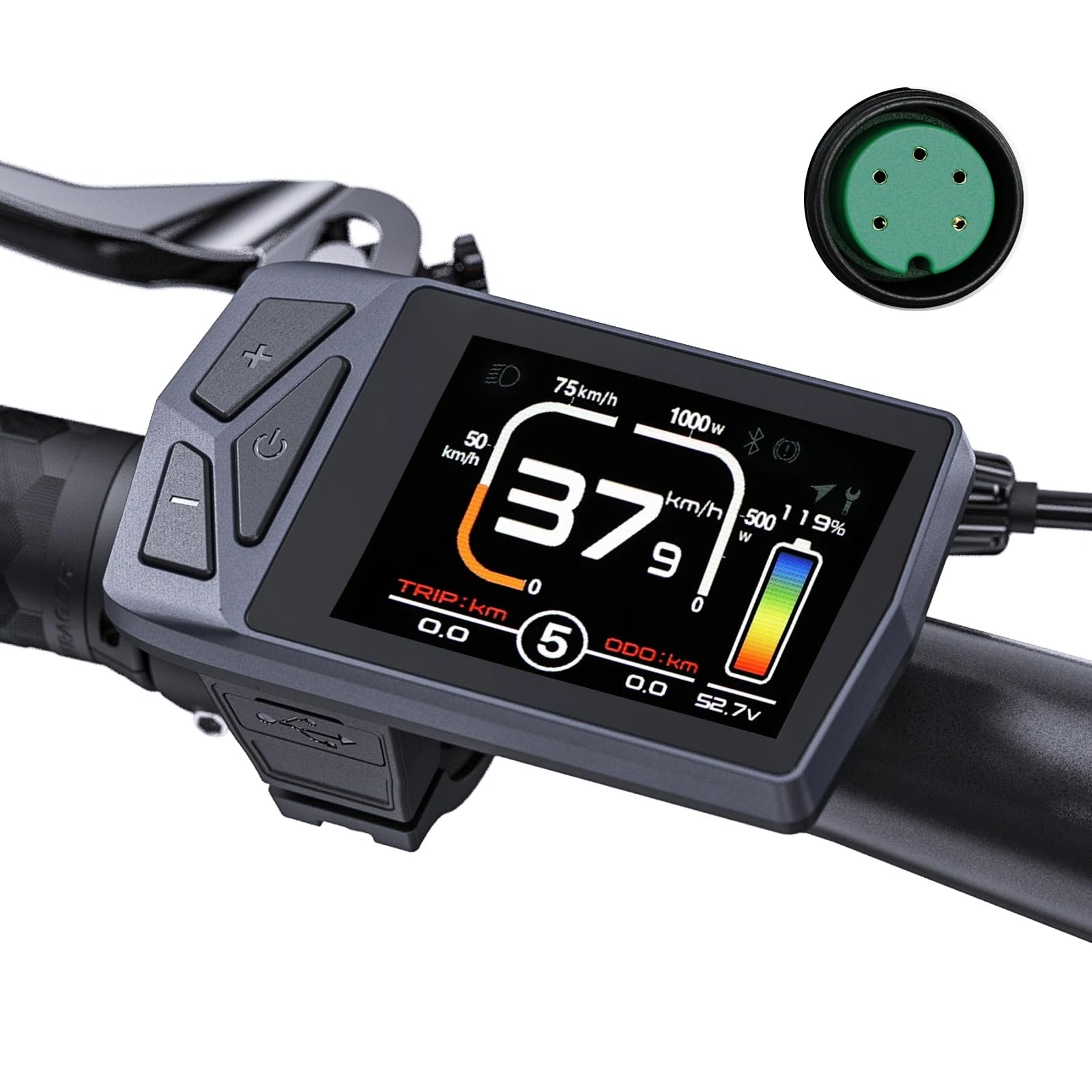 E-Bike LCD-Display BF 8Fun EKD01, UART-Protokoll, 5-poliger Stecker, für BF BBS01B/02B HD Mittelmotor