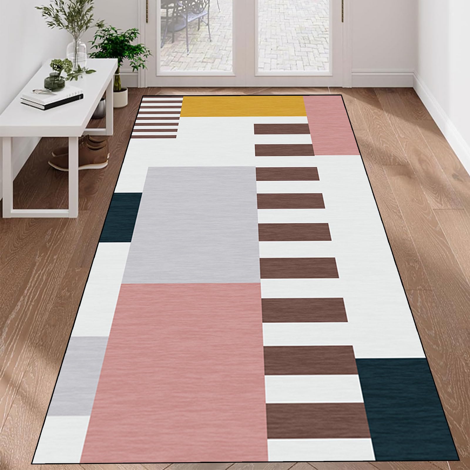 Alfombra cocina lavable antideslizante de 50 x 410 cm moderna suave anti manchas