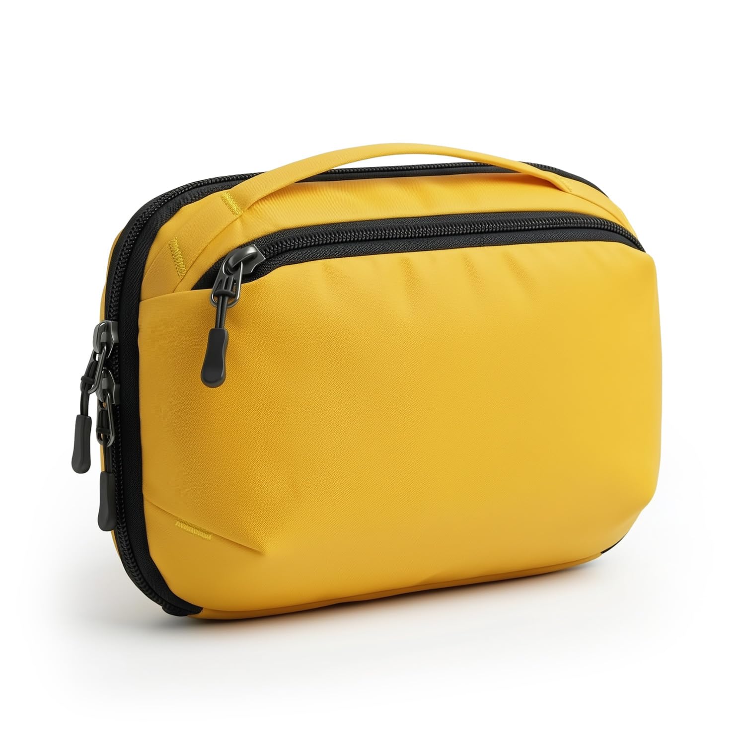 Toiletry Bag – Unisex Travel Pouch, and Makeup Organizer - Water Resistant Material - Yellow