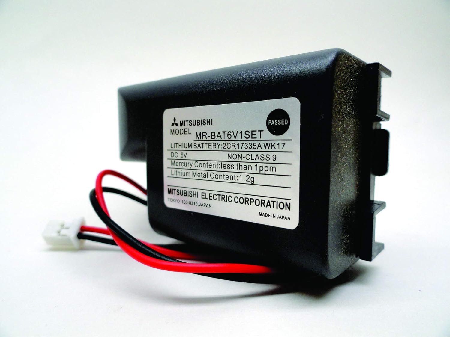 2PC Mitsubishi MR-BAT6V1SET - MR-J4-2CR17335A WK17 Battery 6V PLC