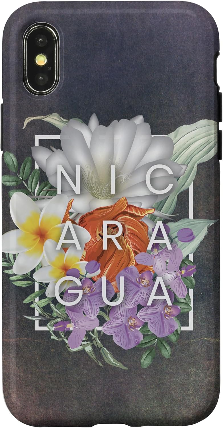 Flowers of Word Art Nicaragua - Nicaraguan Pride Case for iPhone 11 Pro