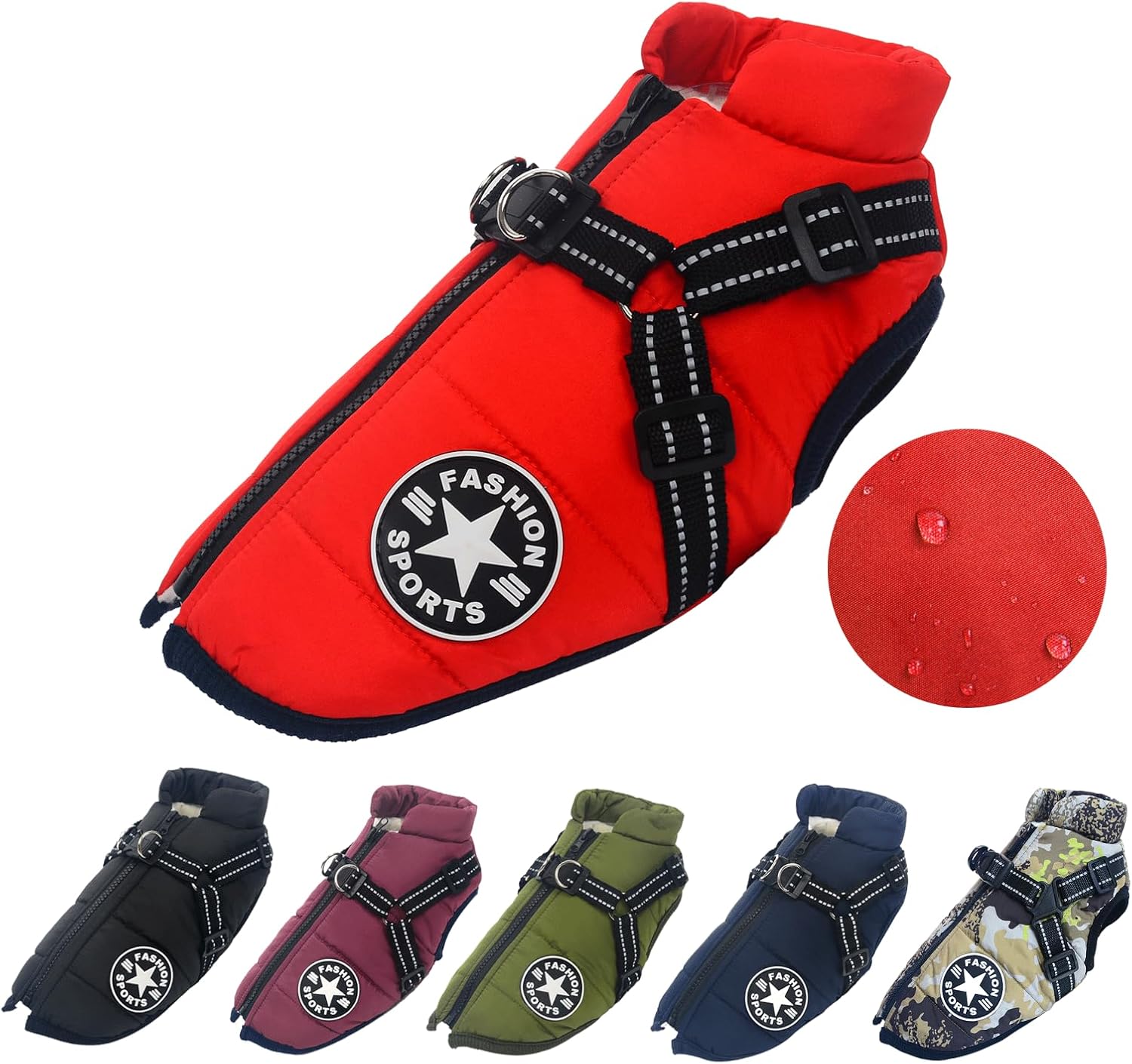 Warme Hundemantel Winter, Hundemantel mit Geschirr, Hundemantel für Kleine Hunde Hundemantel Warme Hundemantel Winter, Hundemantel mit Geschirr, Hundemantel für Kleine Hunde Hundemantel