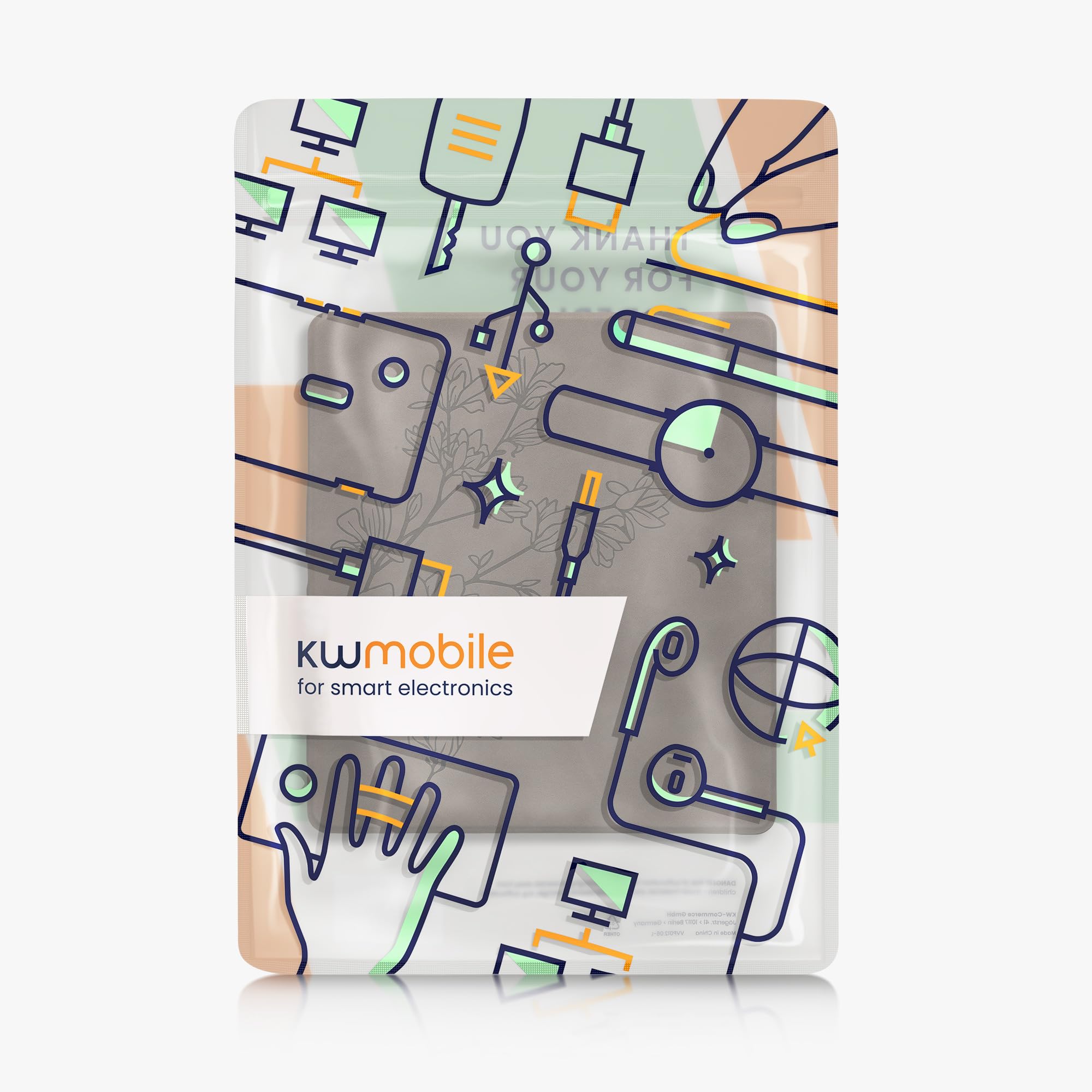 kwmobile Etui kompatybilne z Amazon Kindle Scribe Cover - etui na czytnik e-booków - szary magnolie