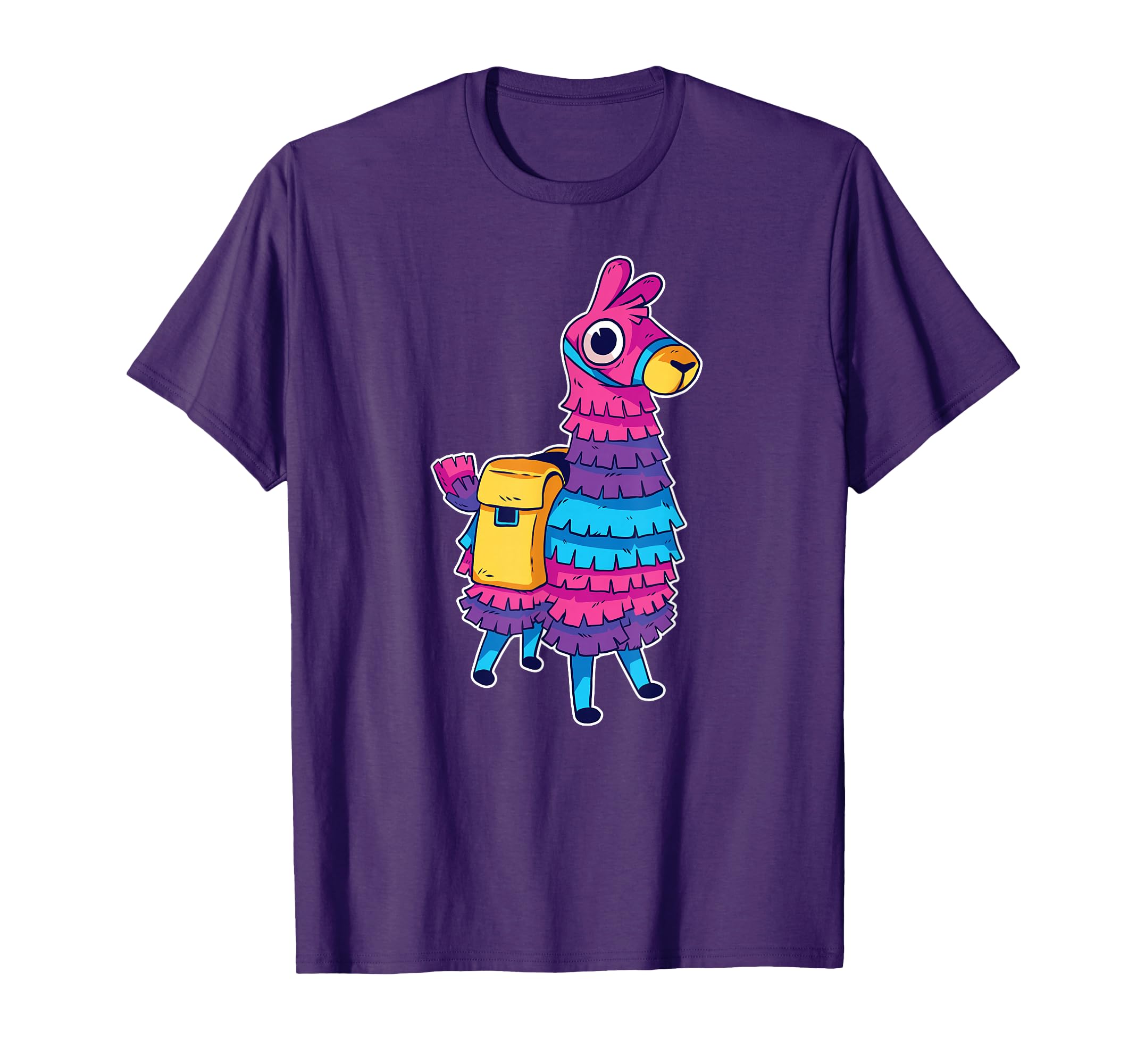 Funny Loot Llama Pinata With Yellow Saddlebag T-Shirt