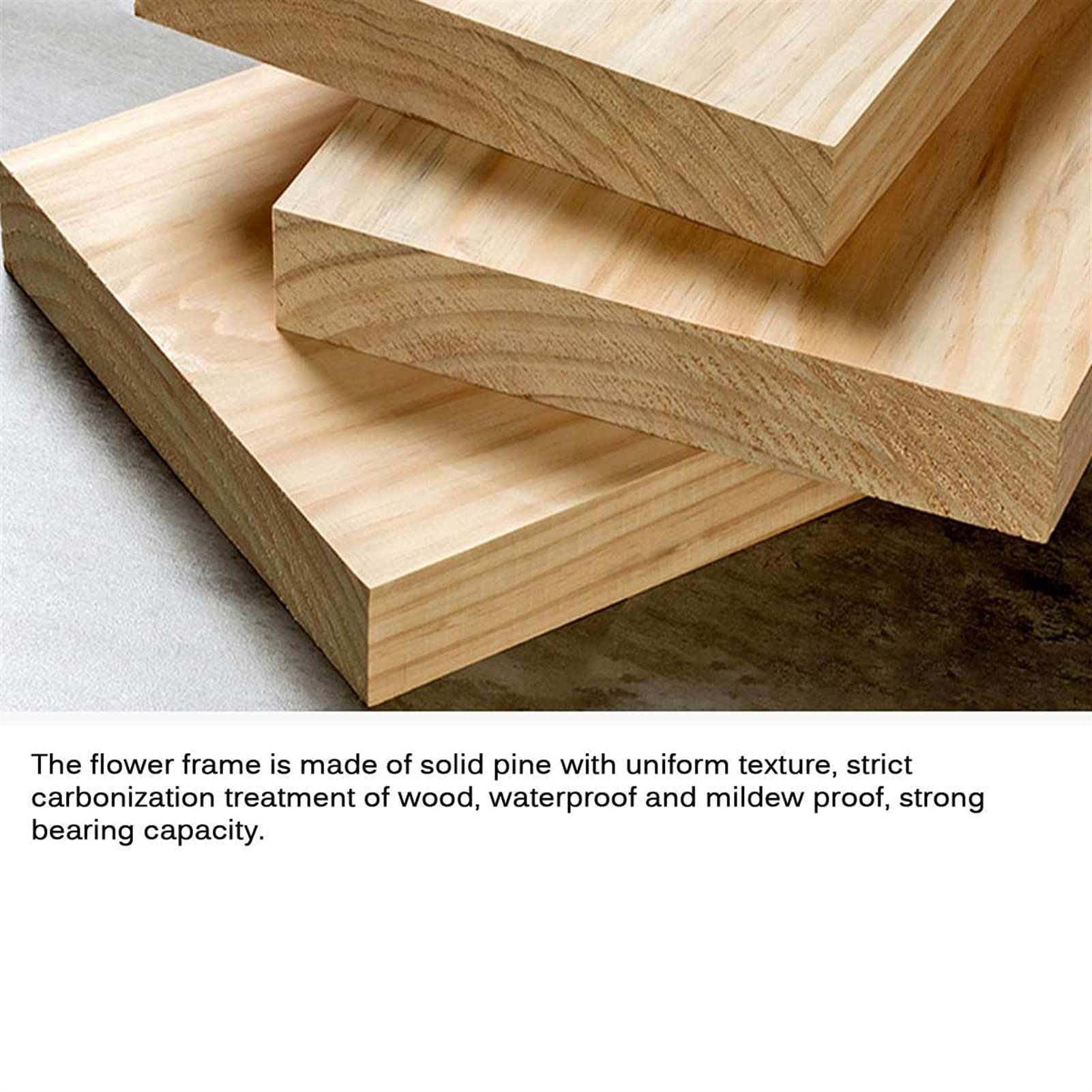 Support pour plantes en bois pour balcon, jardin, bonsaï