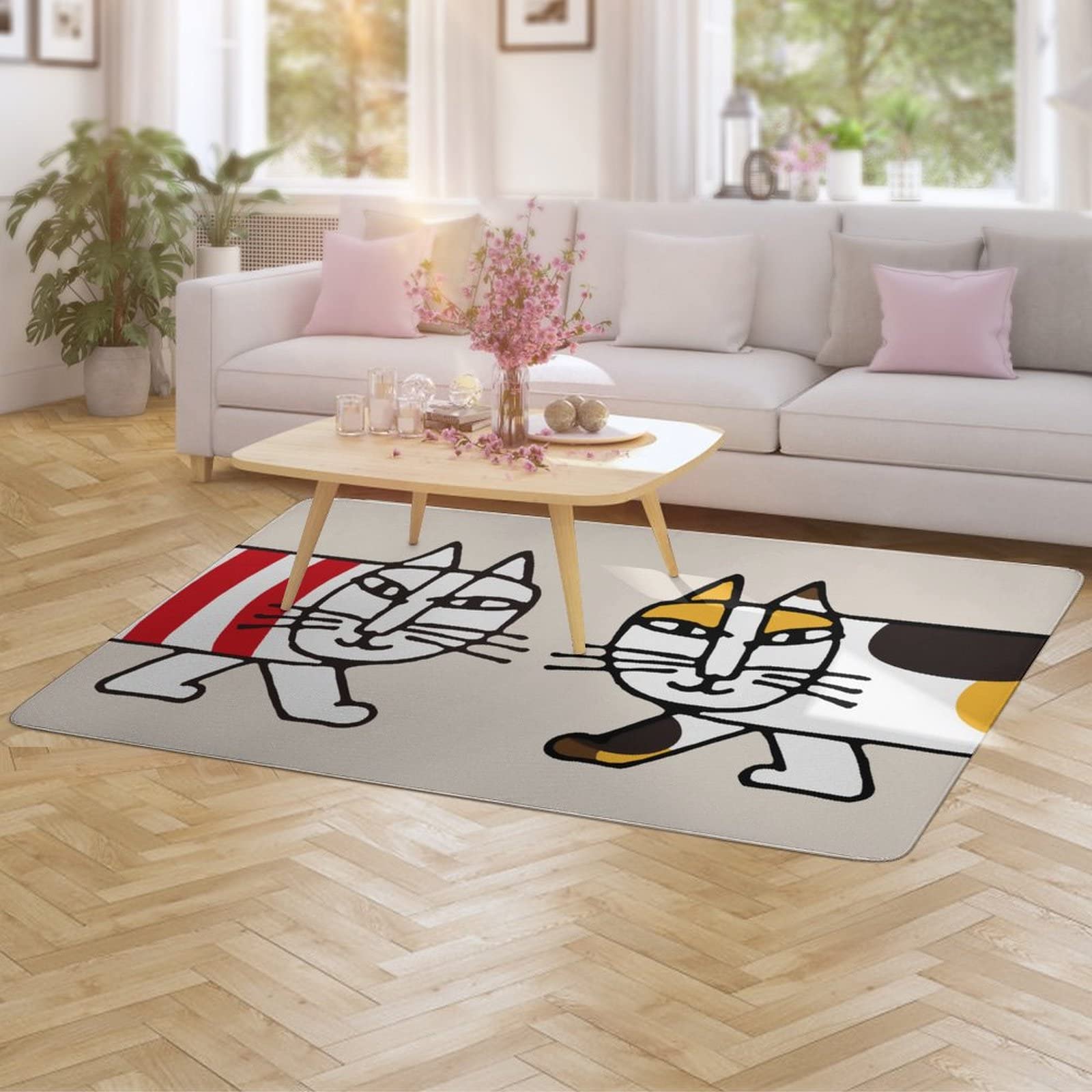 Amazon｜カーペット 絨毯 リサ ラーソン ラグマット じゅうたん